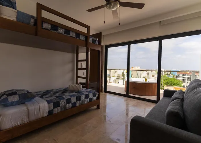New & Equipped Steps From The With Pool Jacuzzi By Yeah * Playa del Carmen