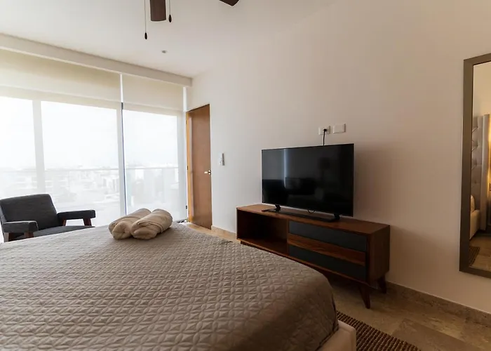 New & Equipped Steps From The With Pool Jacuzzi By Yeah Apartamento Playa del Carmen